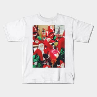 christmas, santa claus, santa, xmas, claus, christmas decorations, decorations, christmas santa claus, merry christmas, merry, holiday, funny, winter, cute, snow Kids T-Shirt